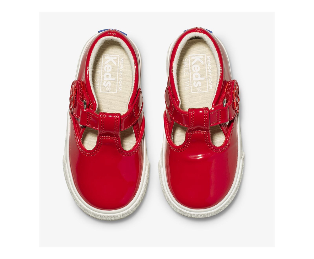 Slip Ons Keds Enfant Rouge - Daphne Patent - 420-RVDIKX